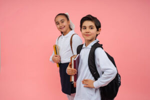 Young child developing skills through a School Readiness Program